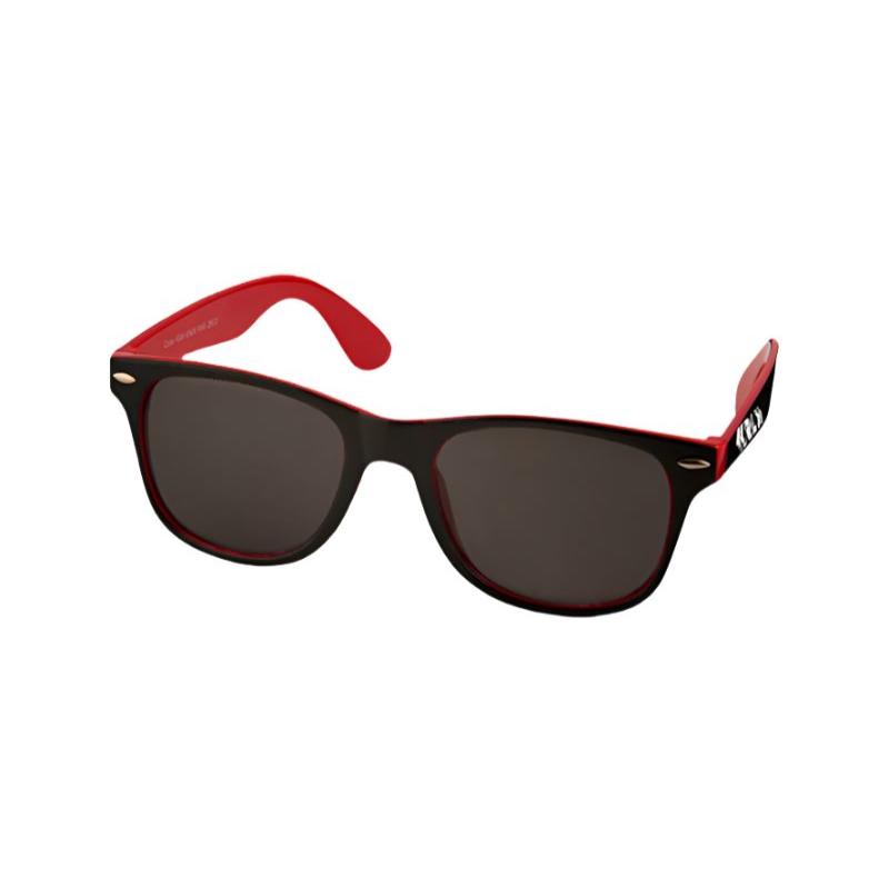 The Reading & Leeds Festival Reading Black/Red Sunglasses feature polarized dark lenses, red inner arms, and a small white logo on the right arm.